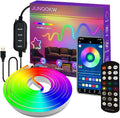 9.8FT USB LED Neon Rope Light,Smart RGB IC Led Strip Lights for Bedroom,Music Sync LED Neon Light Strip,APP and 24Keys Wireless Remote,DIY Ideas,Gaming Room,Home Decorations,Christmas Gift