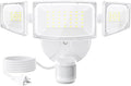 Olafus 50W Motion Sensor Outdoor Light Plug in, Motion Flood Light Dusk to Dawn, 5000LM LED Security Light IP65 Waterproof, Motion Activated 6500K PIR Sensor Lighting for Garage Yard Patio Eave, White