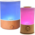 BlueHills Premium Set of Two Large 2000 ML and 4000 ML XL Essential Oil Diffusers Humidifier Combo for Large Room Home with Décor LED Lights Great Gift – Value Pack of Wood Grain.