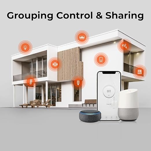 Osprey Smart Plug, Wi-Fi Outlet Socket, Compatible with Alexa and Google Home, Automate APP, Timer Function, Voltage Measurement Function, 2.4GHz Wi-Fi Only, No Hub Required, 16A (2 pcs)