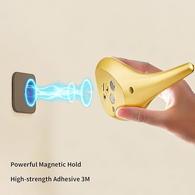 Motion Sensor Wall Light: 1200mAh Rechargeable Wall Sconce Set of 2 Magnetic Stair Lights Indoor Wireless Wall Sconces Night Light for Kids Elderly Bedroom Hallway Home Decor (Gold)