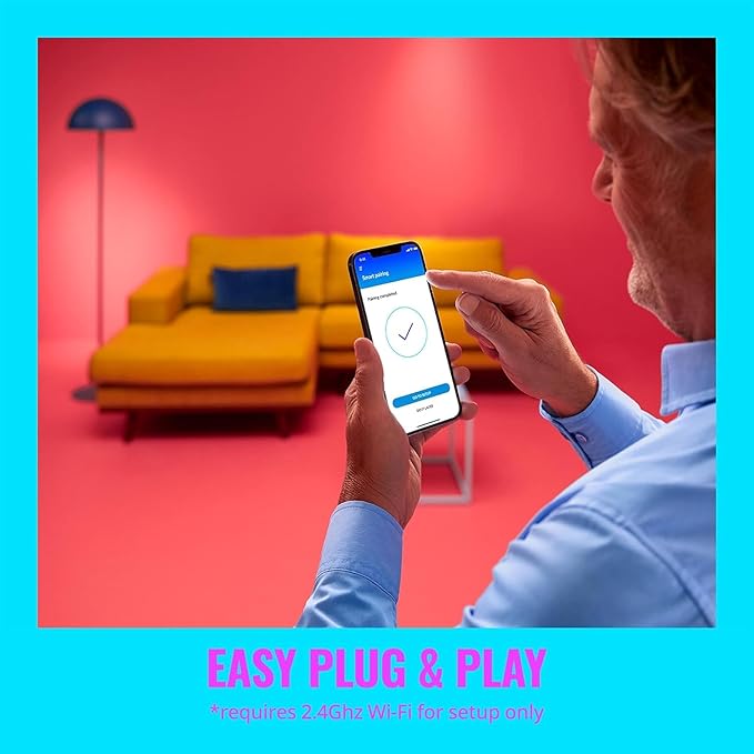 WiZ Connected 3FT RGB Wi-Fi LED Smart Color Changing Light Strip Extension - Connects to Your Existing 2.4Ghz Wi-Fi - Control with Wiz Connected App
