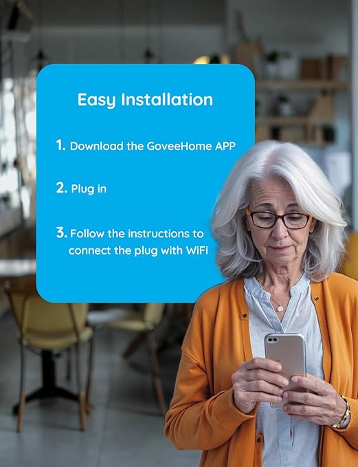 Govee Smart Plug 15A, WiFi Bluetooth Outlets 2 Pack Work with Alexa and Google Assistant, WiFi Plugs with Multiple Timers, Govee Home APP Group Control Remotely, No Hub Required, ETL&FCC Certified