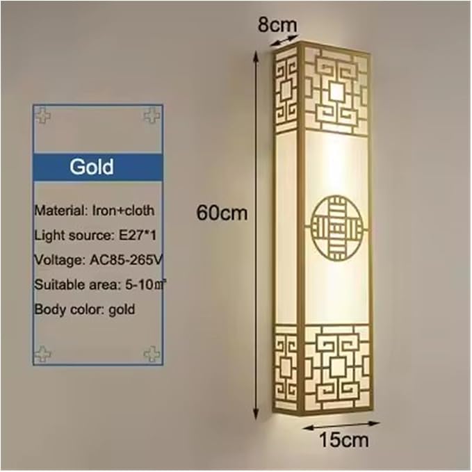 Chinese Style Bedroom Wall Lamp Strip Shaped Zen Background Wall Bedside Lamp Living Room Hallway Stairs Hotel Lighting,Elegant