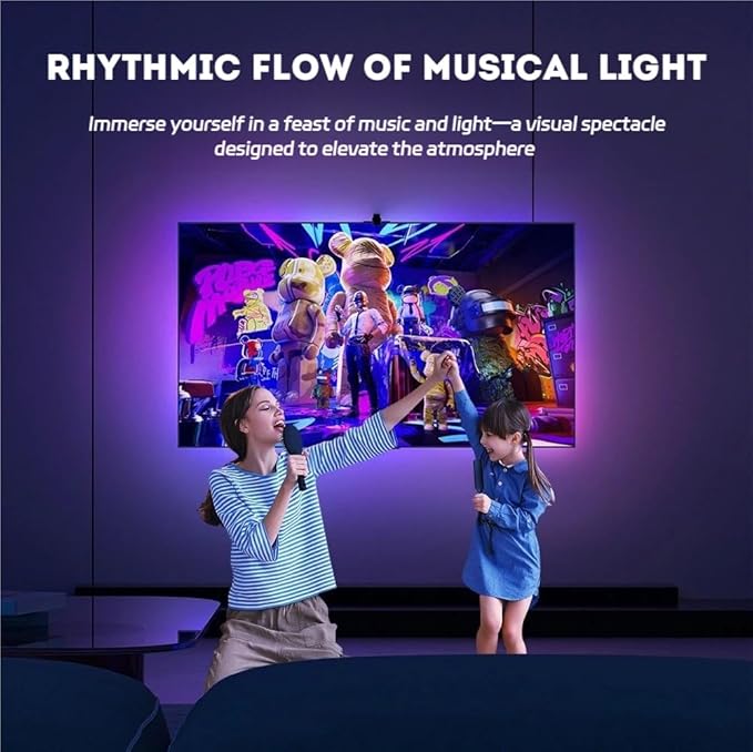 Lumina Pro Tv Immersion Kit,TV Backlight LED 16.4ft - TV Backlight Sync to Screen PC Monitor for 55-65 inch Screens,RGB LED Strip Lights Cuttable with Smart App Control,Game & Music Sync (13Ft)