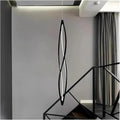 Modern Home Decor Led Lights Pendant Light Lamps Forstaircase Chandeliers for Living Room Hanging Indoor Lighting,Modern LED Chandelier(APP with RC Dimmable,Black 150cm)