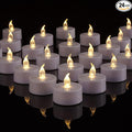 LED Battery Tea Light Candle- 24 Pack Flameless Candles Realistic and Bright Flickering tealight Long Lasting 200Hours for Holiday Celebration, Party, Home Decoration WarmWhite, Battery Operated