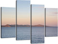 Canvas Wall Art Prints Pictures Bear lake from Marina Garden City Utah Framed Posters Modern Wall Painting Artwork Gift Home Decor for Living Room Ready to Hang 4 Panel