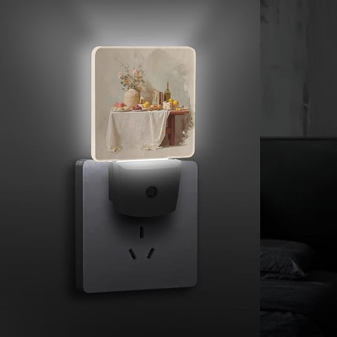 Plug in Night Light with LED & Smart Light Sensor, The Ideal Home Auto-On/Off Night Lights Plug Into Wall for Bedroom, Bathroom, Hallway, Stairway