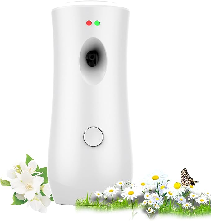 Automatic Air Freshener Dispenser, Wall Mounted/Standing Air Freshener Spray Dispenser, Aerosol Fragrance Machine is Suitable for Hotel, Bedroom, Bathroom,Office, Commercial Place(White-01)
