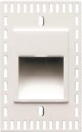 WAC Landscape Lighting, LEDme 120V LED Vertical Invisible Trim Step and Wall Light 2700K Warm Built-in LED in White
