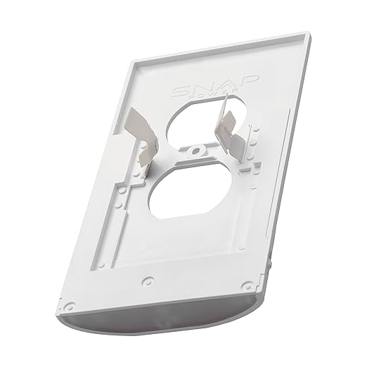 SnapPower 3 Pack MotionLight [for Décor Outlets] - Motion Detecting LED Night Lights Built-in to Wall Plate - Bright/Dim/Off Options - Auto On/Off Sensor - (Décor, Black)