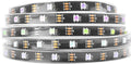BTF-LIGHTING WS2812B IC RGB LED Strip,UL Listed,Pure Gold Wires,DC5V 16.4FT 150LED 5050SMD,Individually Addressable,Flexible for DIY Chasing Full Color Project,IP67(No Adapter or Controller)