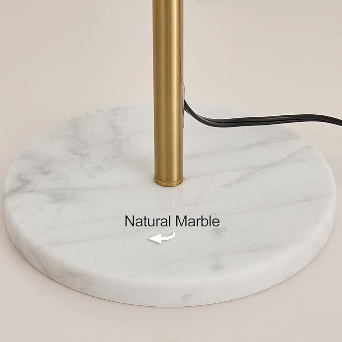 Hsyile Modern Creative Floor Lamp for Living Room,Bedroom,Office,Globe High Pole Standing Lamp, Tree Lamp (Brass)