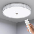 OOWOLF Flush Mount LED Ceiling Light Fixture, 2700K-6500K Super Bright 40W 4000LM 15.75 Inch Dimmable Warm/White Light Kitchen Light Modern Ceiling Lamp for Bedroom Bathroom, Chandeliers with Remote