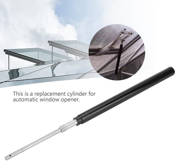 KANASI Automatic Window Opener, Black Replacement Cylinder Temperature Sensor for Greenhouse Window Roof Vent Opener