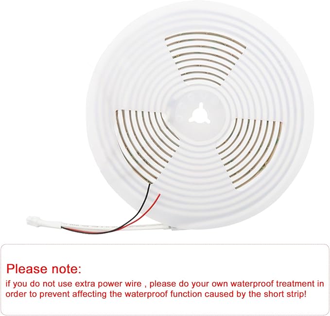 Addressable COB LED Strip, IP68 Waterproof 12V 3.28ft WS2811 RGB-IC Dream Rainbow Color White PCB LED Tape 720LEDs/m with Silicone Tube for Outdoor Decor Lighting (Without Controller and Power Supply)