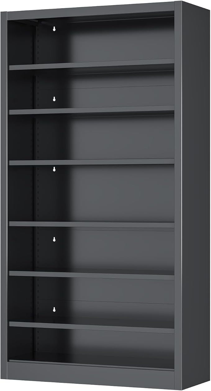 7-Tier Heavy Duty Metal Shoe Rack, 55" H Tall Shoe Storage Cabinet with Adjustable Shelves, Space-Saving Shoe Entryway Organizer for Hallway, Closet, Cloakroom, Garage