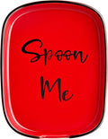 Ceramic Spoon Rest for Stove Top, DAYYET Large Spoon Holder, Spoon Rest for Kitchen Counter, Heat-Resistant Cooking Utensil Rest, Red Kitchen Decor and Accessories
