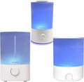 BlueHills Premium Set of Three Large 5000 ML, 4000 ML, and 2000 ML XL Essential Oil Diffusers Humidifier Combo for Large Room Home with Décor LED Lights Great Gift – White