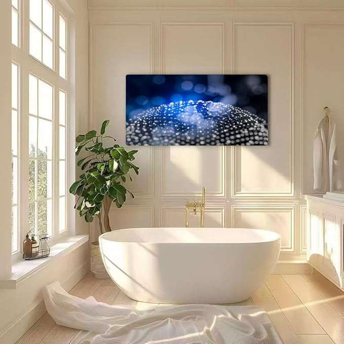 Wibinuki Wall Art Wall Decor Wall Paintings Abstract Network for Living Room Bedroom Bathroom Home Decor Can Be Hung Directly 20"x 40"