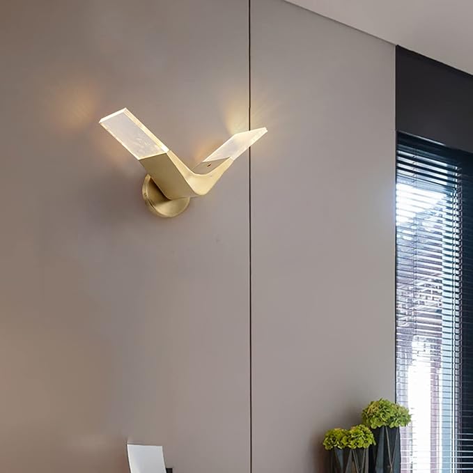 Plug in Modern Minimalist Creative Living Room TV Background Wall Lamp Personality Fashion Wall Lamp (Size : Left Style)