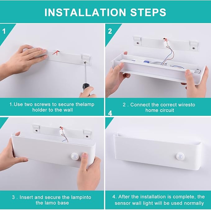 LED Hardwired Motion Sensor Light Indoor Wall Sconce, Motion Sensor Wall Light Indoor Sconce Wall Aluminum Modern Wall Sconce for Living Room Hallway Stair 12W Warm White(Not Battery Operated)