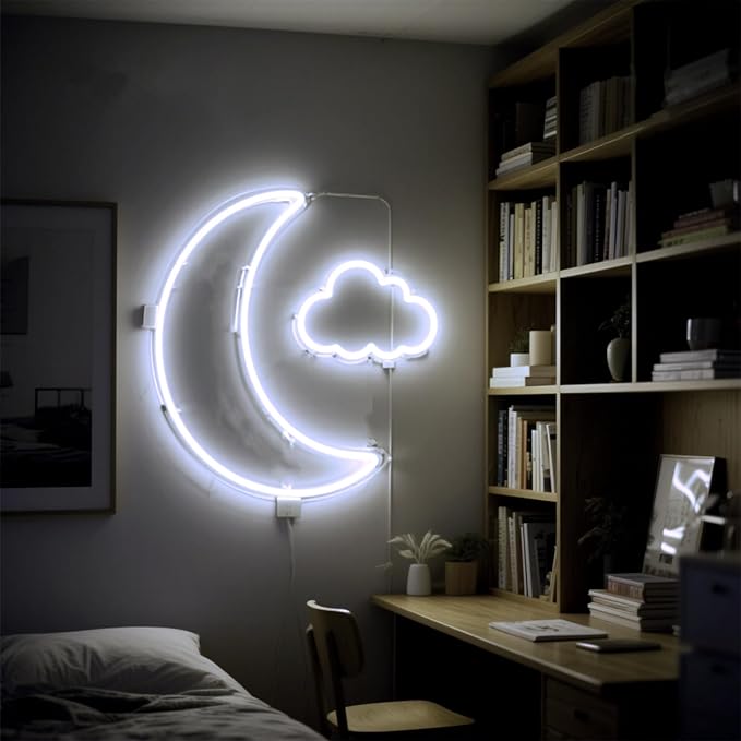 3.28FT White Neon Light Strip, 5V USB White Led Strip Lights with Touch Controller, Flexible Neon Rope Light for Bedroom, Party, Home Decor, Poster Lights