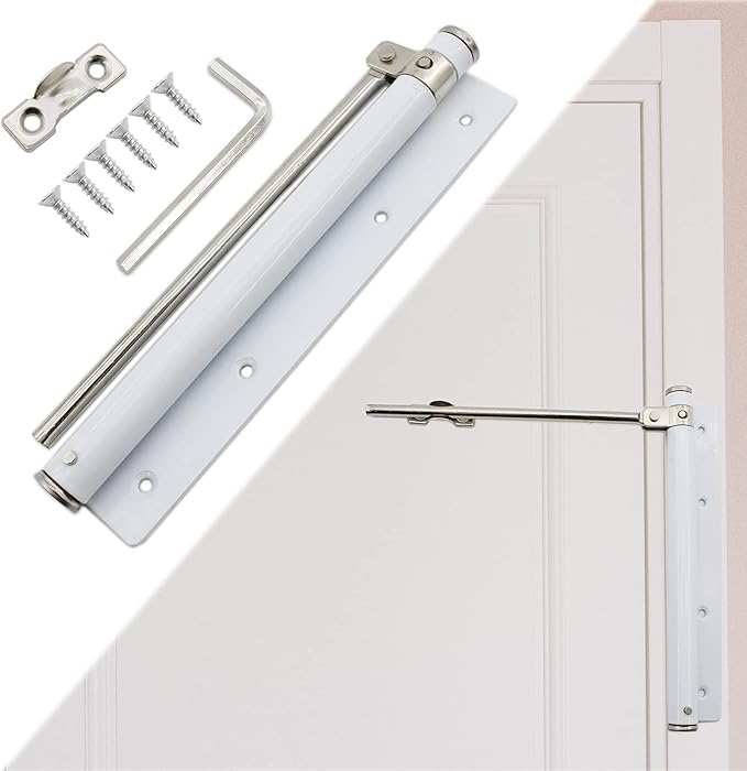 Heavy Duty Automatic Screen Door Closer - Safety Spring for Storm Door, Steel With Adjustable Closing Speed, Smooth and Quiet for Hinge Door