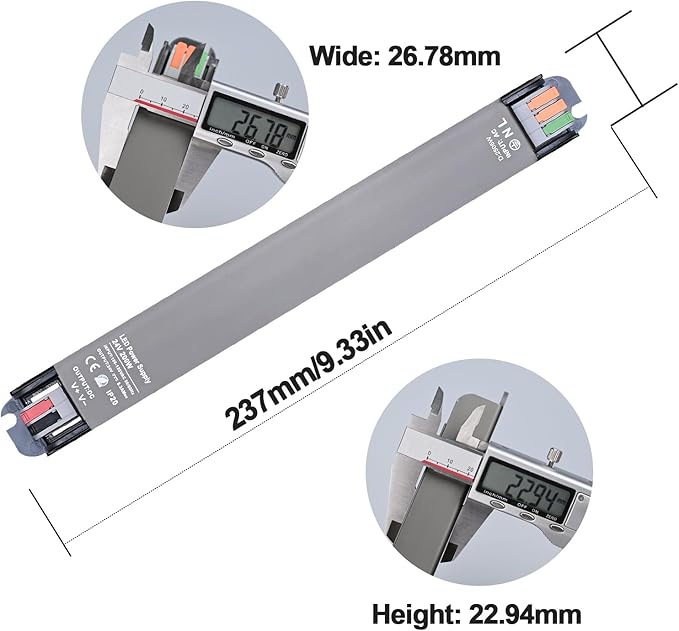 GOMING CCT COB LED Strip 24V 65.6ft/20M(2pcs X 32.8ft) 2700K-6500K Tunable White with 24V 200W Power Supply and Controller 576LEDs/M CRI 93+ Flexible IP20 Not Waterproof LED Tape Lights for Home Decor
