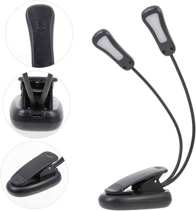 LED Eye-Care Desk Lamp for Study with Brightness Levels Rechargeable Table Light for Reading Bedroom Office Students