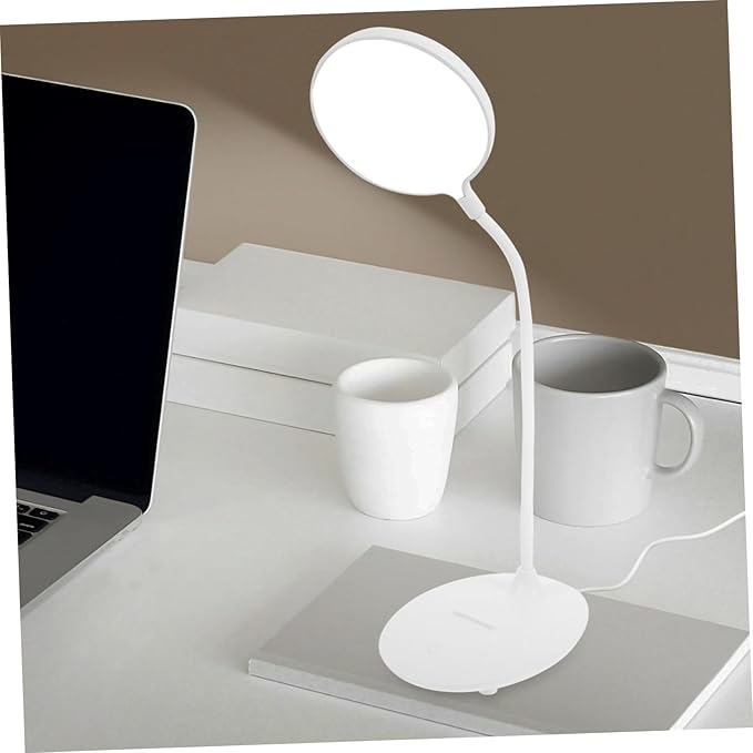 Gatuida Eye Protecting LED Desk Lamp with Brightness and Flexible Arm USB Charging Table Lamp for Reading Office Study Soft Even Light for Eye Comfort