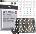BTF-LIGHTING IP68 Waterproof Outdoor WS2814 RGBW IC LED Strip RGB+Warm White(3000K) Addressable Dream Color 5050SMD Light DC24V 16.4ft 60LEDs/m 10Pixels/m Can Work Outdoor(No Adapter or Controller)
