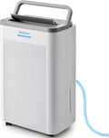 1500 Sq.Ft Dehumidifier, Max 32 Pint Quiet Dehumidifier for Bedroom with HEPA Filter Air Purifiers, Dehumidifiers for Basement with Drain Hose,Home,Bathroom,Auto Defrost,Smart Humidity Control