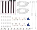 iCreating LED Strip Connectors 4 Pin, RGB LED Light Connectors Kit Includes 5050 LED Connectors L Shape 4Pin 10mm LED Light Strip Connectors for 10mm Wide 4-pin RGB LED Strip Lights