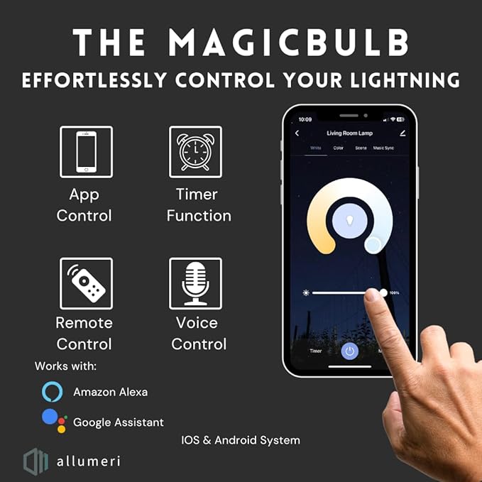 MR16 Smart LED Light Bulb, 50 Watt Equivalent, Energy Efficient 5W, GU10 Base, Dimmable, Color-Changing LED with App & Voice Control (3)