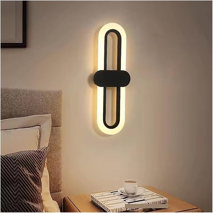 Modern Minimalist Living Room Background Wall Led Three-Color Light-Changing Wall Lamp Simple Aisle Balcony Lamp