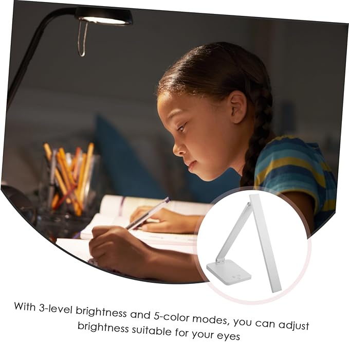 Adjustable Foldable Led Desk Lamp Brightness Levels Touch Control Eye-Protection for Home