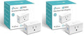 Kasa Smart Plug Ultra Mini 15A, Smart Home Wi-Fi Outlet Compatible with Alexa, Google Home & IFTTT, No Hub Required, UL Certified, 2.4G WiFi Only, 2-Pack(EP10), White
