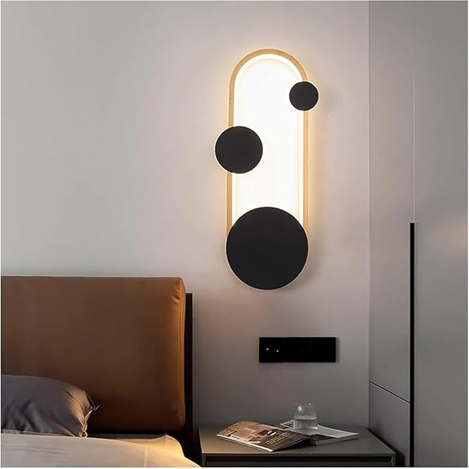 Minimalist Led Wall Decor with Living Room Decoration Bedside Lamp Modern Wall Lamp Sconce Indoor Lighting Wall Light Fixtures for Living Room