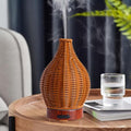 Handwoven Essential Oil Diffuser, Aromatherapy Diffuser for Home Office Decor, Birthday Gifts for Women, Moms and Grandmas Cool Mist Humidifier with 7-Color Lights, Waterless Auto-Off Air Diffusers