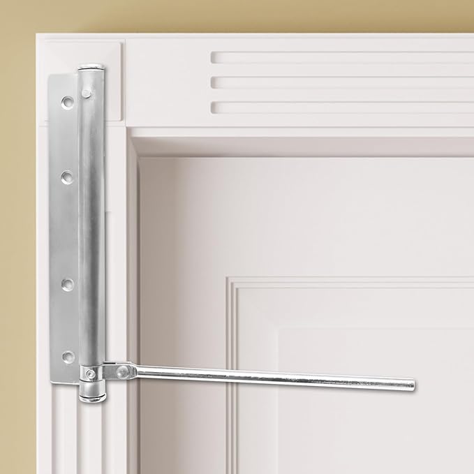 Automatic Door Closer Black Spring Door Closers for Home, Stainless Steel Auto Doors Closer Self Closing Safety Screen Closers
