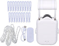 Automatic Curtain Opener, Remote Control Smart Curtain Robot with App Control No Drill Quiet Motor for Bedroom Living Room Window
