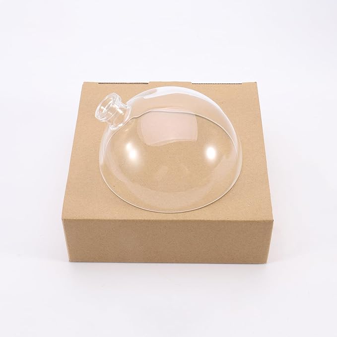 Glass Essential Oil Diffuser with Real Wood Base, 180ml Aromatherapy Diffuser with 2 Mist Modes, 7 Colors LED Light Ultrasonic Cool Mist Humidifier for Home and Office (Glass Cover)