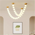 Modern Chandelier, Modern Home Decor led Lights Pendant Light Lamps for Living Room Chandeliers for Dining Hanging Indoor Lighting(B 25 Heads,APP with RC Dimmable)