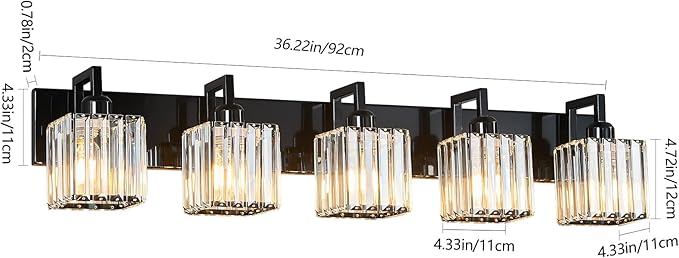 2PacksOutdoorLEDWallLights,16in10-100% DimmingModernPorch&PatioLightsWallSconce,BlackSquareExteriorWallLightFixture,SuitableforLivingRoom,Garage,Bathroom