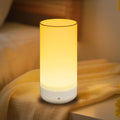 Colorful Life Rechargeable Night Light for Kids & Adults – Touch Sensor Bedside Lamp, Soft RGB & White Light, USB Charging, Dimmable Ambient Light for Bedroom, Hallway (White+Colorful, USB Charging)