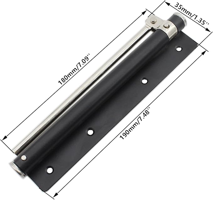 Heavy Duty Automatic Screen Door Closer - Safety Spring for Storm Door, Steel With Adjustable Closing Speed, Smooth and Quiet for Hinge Door