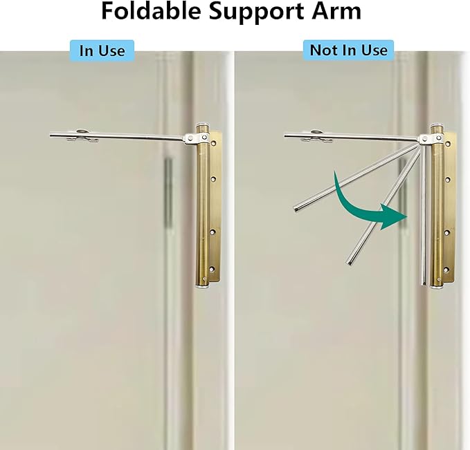 Heavy Duty Automatic Screen Door Closer - Safety Spring Closer for Storm and Steel Doors, Adjustable Closing Speed, Smooth and Quiet Operation