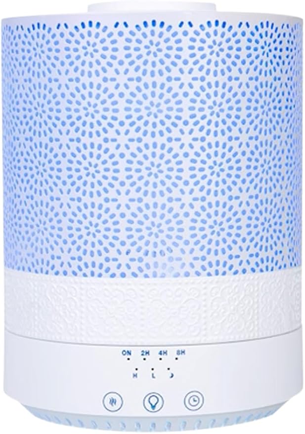 BlueHills Premium Set of Two Large 2500 ML and 1000 ML XL Essential Oil Diffusers Humidifier Combo for Large Room Home with Décor LED Lights Great Gift – Value Pack of White
